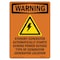 Signmission Safety Sign, OSHA WARNING, 7" Height, Standby Generator, Portrait OS-WS-D-57-V-13539 - alternate 1